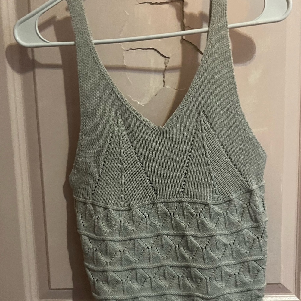 Oli & Hali Gray Knit Tank Top